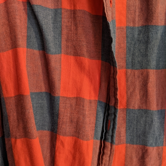 J. Crew Red and Blue "Flannel" Top, Size 0/XS,S - Picture 4 of 4